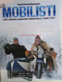 Mobilisti 2008 nr 2 -Lehti vanhojen autojen harrastajille, sisällysluettelo löytyy kuvista.