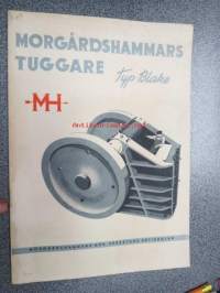 Morgårdshammars tuggare typ Blake -raaka-aineiden murskaimia, repimiä, myllyjä