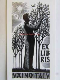 Ex Libris Väino Talv -kirjanomistamerkki