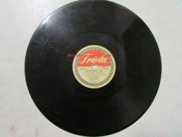 Triola - Zambesi foksi / Janne parka foksi, Olavi Virta orkestereineeni -savikiekkoäänilevy, 78 rpm (T 4263)