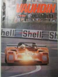 Vauhdin Maailma 1973 nr 7 -mm. VI Suur-Saimaan ajot Saimaan suuret säpinät - ja Söhläykset, Formula 1 Ruotsin Grand Prix, Indyn nurja puoli, Jackie Stewart