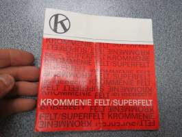 Krommenie / Krommenie felt / superfelt linoleummatot -mallipalat