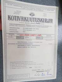 Kotivakuutuskirja 1.2.1967