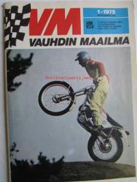 Vauhdin Maailma 1975 nr 1 -mm. Motocrossin pikasarja, Tepi on nähty Daytonassa, Suomen Tupakka autourheilun sponsorina, Mekaanikko Jimmyn ennätysyllätys,