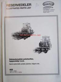 Underhaug reservedeler illustrated parts list, Semi-automatic potato planter, Ridgers etc. (452 1979-1-10000, 1987-03-1000-2. opplag)