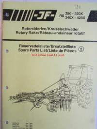 JF RS 290-320X 340X-420X Rotary Rake Spare Parts List -2
