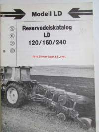 Kverneland Modell LD 120/160/240 Reselvdelskatalog -varaosakirja
