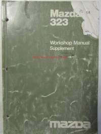 Mazda 323 - 1100cc BD1012-800001, 1300cc, BD1032- 800001, 1500cc BD1052-800001, Workshop Manual Supplement