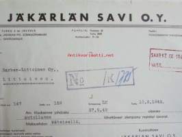 Jäkärlän Savi Oy, Littoinen 10.9. 1942. -asiakirja