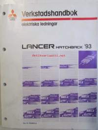 Mitsubishi Lancer Hatchback '93 Verkstadshandbok Elektriska ledningar