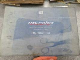 NSU Prinz I, II to 40 65244, III 40 65245 onwards, Ersatzteilliste,  -varaosaluettelo