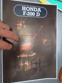 Honda F-200 D (F-600 S, F-800 S) puutarhajyrsin / puutarhatraktori -myyntiesite