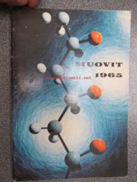 Muovit 1965 / Yhtyneet Muovitehtaat Oy - Oy Wiik & Höglund Ab / Oy Nars Ab -kattava luettelo monenlaisista muoveista; lattialaatoista, seinäpinoitteista,