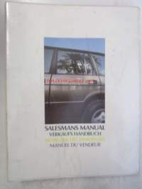 Range Rover Salesmans Manual, Now you know what people see in a Range Rover, Katso tarkemmat mallit ja sisällysluettelo kuvista