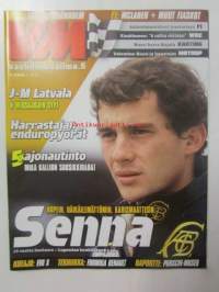 Vauhdin Maailma 2009 nr 4 -mm. Minun autoni Fiat 500 Kari pynnän, uuden ajanlasku alku Juuso pykälistö, Langennut enkeli Ayrton Senna, Ulosajon todelliset syyt