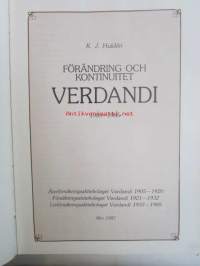 Förrändring och kontinuitet VERNANDI 1905-1985